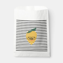 かわいい黄色のレモン漫画おもしろいイラストレーション フェイバーバッグ