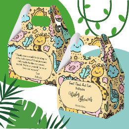 かわいい黄色の動物の幼児 フェイバーボックス