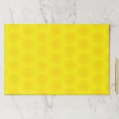 かわいい黄色の太陽のパターン幸せなおもしろい明るいランチョンマット ペーパーパッド (インサイチュ)