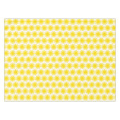 かわいい黄色の太陽のパターン幸せモダンなおもしろい陽気 テーブルクロス (正面(横))