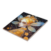 かわいい黄色の妖精ファンタジーアートセラミックタイル タイル (側面)