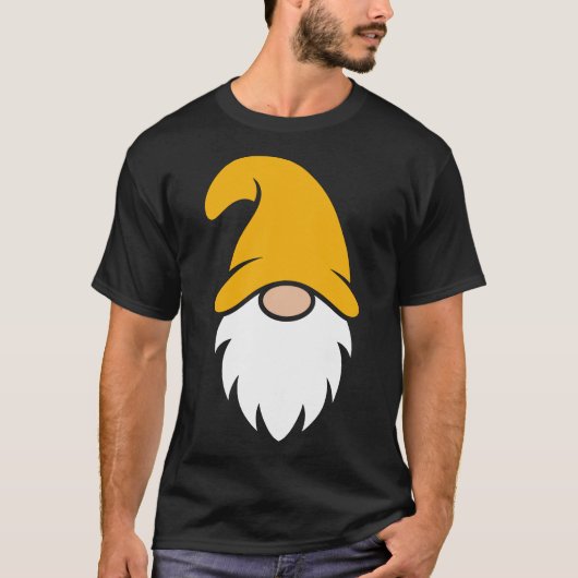 かわいい黄色の帽子をかぶったクリスマスノーム Tシャツ (正面)