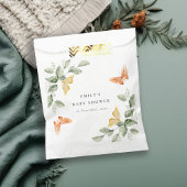 かわいい黄色の庭の葉蝶の赤ちゃんシャワー フェイバーバッグ