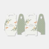 かわいい黄色の庭の葉蝶の赤ちゃんシャワー フェイバーボックス (折り畳みなし)