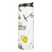 かわいい黄色の建築トラックダンプパターン タンブラー (回転左)