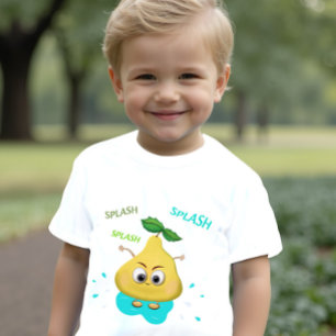 かわいい黄色の梨 ベビーTシャツ