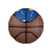 かわいい黄色の海底魚の漫画イラストレーション ミニバスケットボール (右)