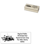 かわいい黄色の海底魚の漫画イラストレーション ラバースタンプ (押印)