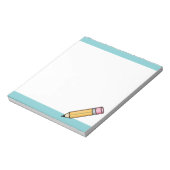 かわいい黄色の漫画の鉛筆 ノートパッド (回転)