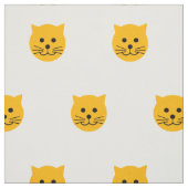 かわいい黄色の猫 ファブリック (見本)
