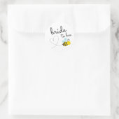 かわいい黄色の花嫁へ ラウンドシール (バッグ)