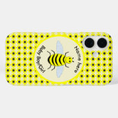 かわいい黄色の赤ちゃんハチ 性別発表 ニュートラル カスタム Case-Mate iPhoneケース (裏面 (横))