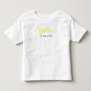 かわいい黄色は私の色 トドラーTシャツ