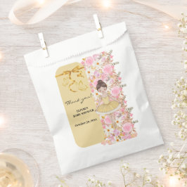 かわいい黄色ツチュバレリナ蝶ベビーシャワー フェイバーバッグ