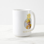 かわいい黄色Youは私の太陽の光のベビー写真 コーヒーマグカップ (正面右)