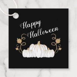 かわいい黒いかぼちゃ ハッピーハロウィン フェイバータグ