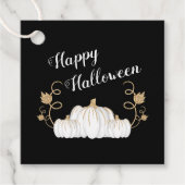 かわいい黒いかぼちゃ ハッピーハロウィン フェイバータグ (正面)
