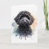 かわいい黒いカクテル カード (正面)