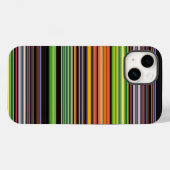 かわいい黒いカラフルストライプ Case-Mate iPhoneケース (裏面 (横))