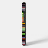 かわいい黒いカラフルストライプ Case-Mate iPhoneケース (裏面 / 左)