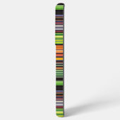 かわいい黒いカラフルストライプ SAMSUNG GALAXYケース (裏面横)