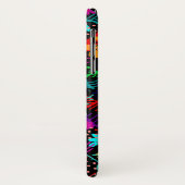 かわいい黒いカラフル抽象芸術花 Case-Mate iPhoneケース (裏面/左)