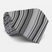 かわいい黒いグレーのストライプ ネクタイ (ロール)