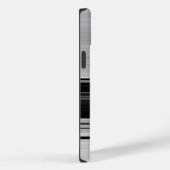 かわいい黒いグレーのストライプ Case-Mate iPhoneケース (裏面 / 右)