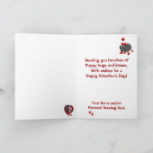 かわいい黒いコックスパニエル犬の子犬 – メール得だ！ シーズンカード (内部)