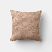 かわいい黒いチーターヒョウの皮のプリント柄 クッション (正面)