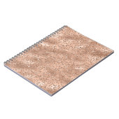 かわいい黒いチーターヒョウの皮のプリント柄 ノートブック (左側)