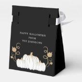 かわいい黒いトリックまたはカボチャのハロウィーンを治療 フェイバーボックス (裏面サイド)