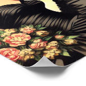 かわいい黒いドレスピンアップ ポスター (角)