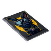 かわいい黒いバンダラビットの本サングラス ノートブック (右側)