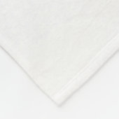 かわいい黒いパグドッグクリスマスサンタハット雪の星 フリースブランケット (角)