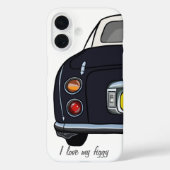 かわいい黒いフィガロの車名フィギュア Case-Mate iPhoneケース (裏面)