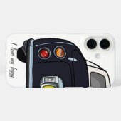 かわいい黒いフィガロの車名フィギュア Case-Mate iPhoneケース (裏面 (横))