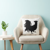 かわいい黒いラッキールースター クッション (椅子)