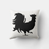 かわいい黒いラッキールースター クッション (裏面)