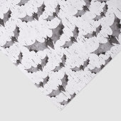 かわいい黒い及び白は不気味なハロウィンを打ちます 薄葉紙 (詳細)