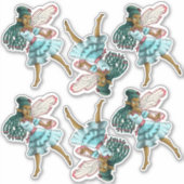 かわいい黒い妖精 シール (正面)