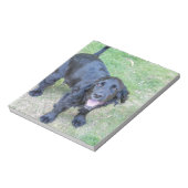 かわいい黒い子犬 ノートパッド (回転)