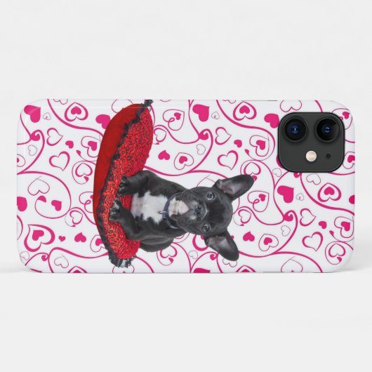 かわいい黒い子犬 Case-Mate iPhoneケース (裏面(横))