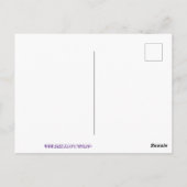 かわいい黒い子猫カボチャとリボン ポストカード (裏面)