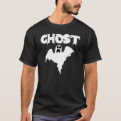 かわいい黒い幽霊のハロウィン Tシャツ (正面)