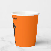 かわいい黒い魔女猫 紙コップ (左)