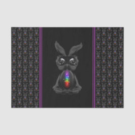 かわいい黒うさぎチャクラレインボーソウル 薄葉紙