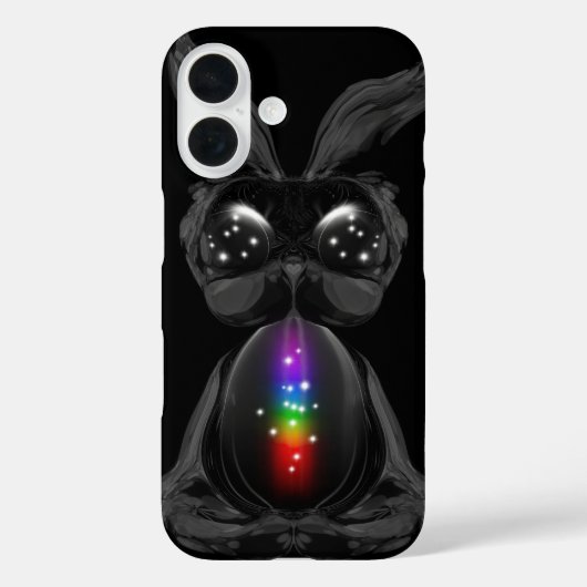 かわいい黒うさぎチャクラレインボーソウル Case-Mate iPhoneケース (裏面)