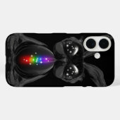 かわいい黒うさぎチャクラレインボーソウル Case-Mate iPhoneケース (裏面 (横))