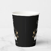 かわいい黒かぼちゃのトリックまたはハロウィーンを治療 紙コップ (右)